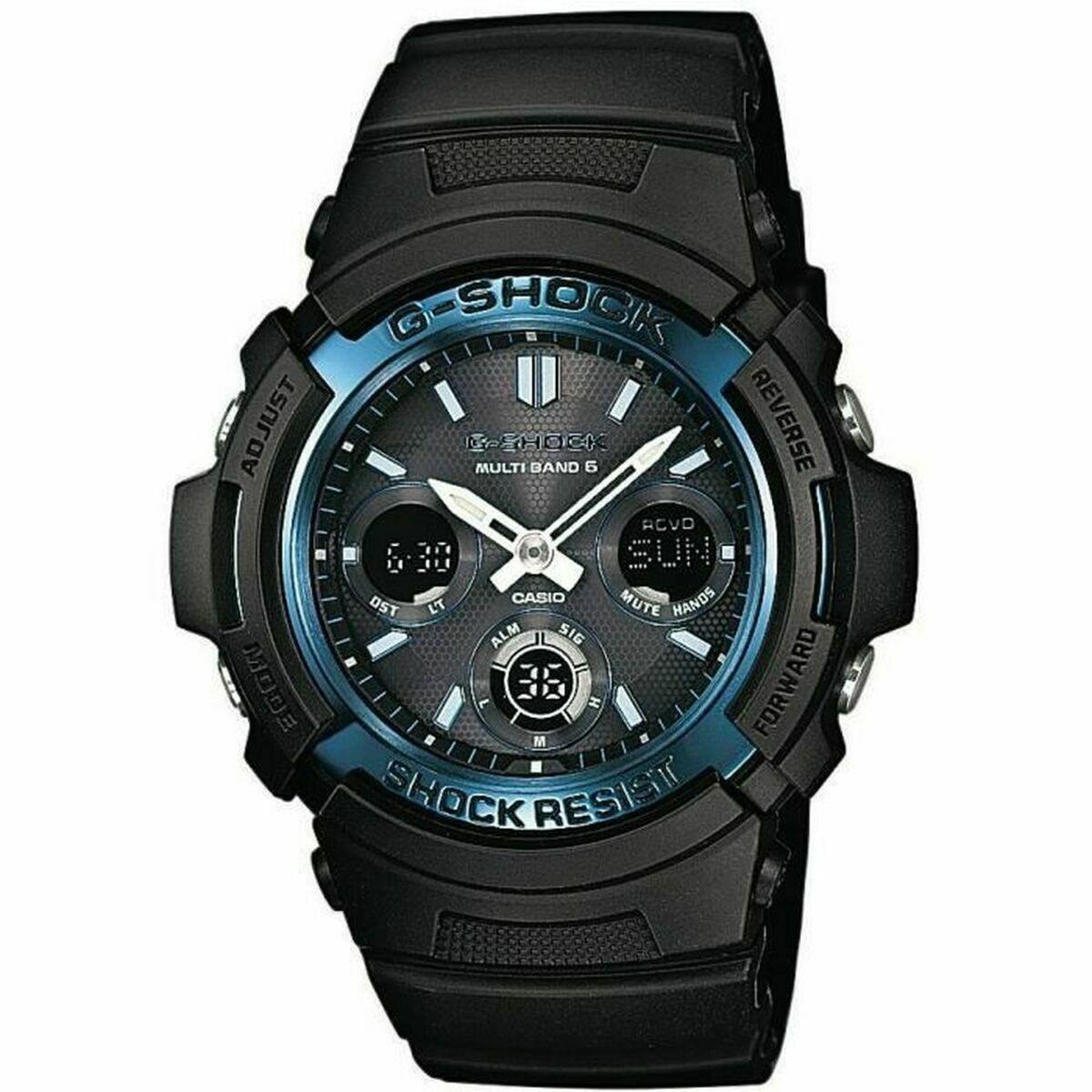 Casio G-Shock AWG-M100A-1AER herreur - blå/sort, Ø 52 mm