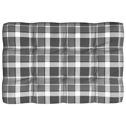 Pallehynde 120x80x12 cm stof gråternet