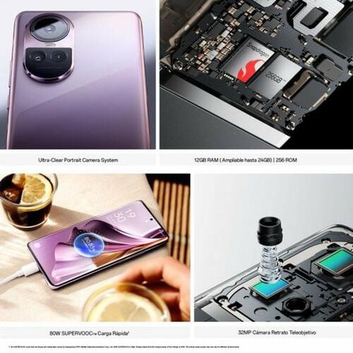 Smartphone Oppo Reno10 Pro 5G 6,7" Snapdragon 778G 12 GB RAM 256 GB Sort Sølvfarvet