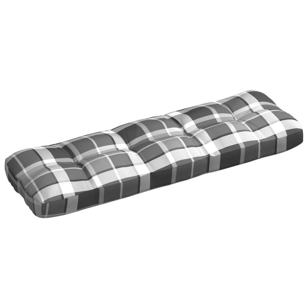 Pallehynde 120x40x12 cm stof gråternet