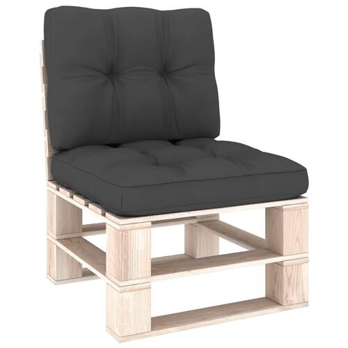 Pallehynder 2 stk. stof antracitgrå