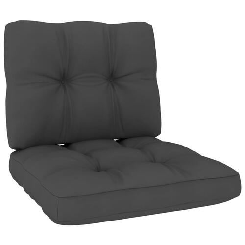 Pallehynder 2 stk. stof antracitgrå