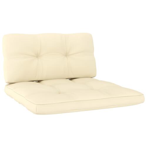 Pallehynder 2 stk. stof cremefarvet