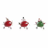 Julepynt DKD Home Decor Metal Rensdyr (19 x 14 x 13 cm) (3 stk)