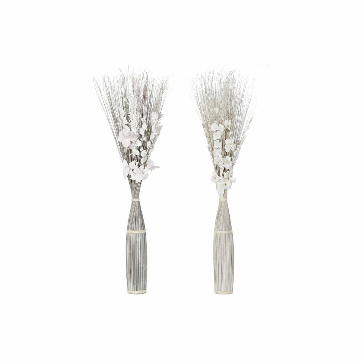 Tørret blomsterbundt, grå/hvid, 150 cm - 2 stk.