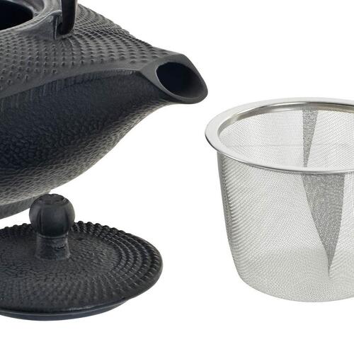Tekande DKD Home Decor Rød Sort Støbejern (1000 ml) (2 enheder)