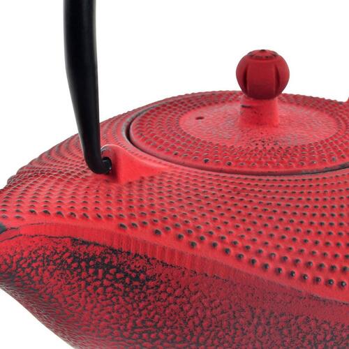 Tekande DKD Home Decor Rød Sort Støbejern (1000 ml) (2 enheder)