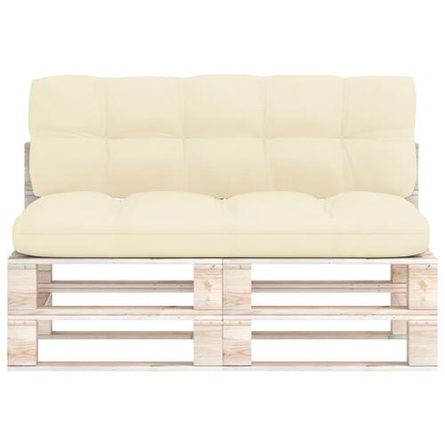 Pallehynder 2 stk. stof cremefarvet