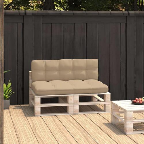 Pallehynder 2 stk. stof beige