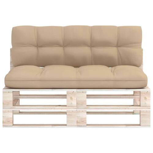 Pallehynder 2 stk. stof beige