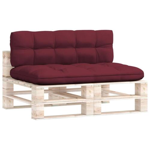 Pallehynder 2 stk. stof vinrød