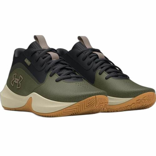 Basketballsko til voksne Under Armour Lockdown 7 Khaki Oliven 41