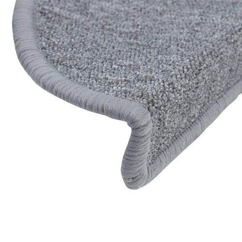 Trappemåtter 10 stk. 56x17x3 cm lysegrå (OUTLET A)