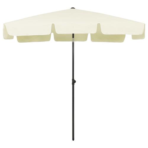 Strandparasol 200x125 cm sandgul