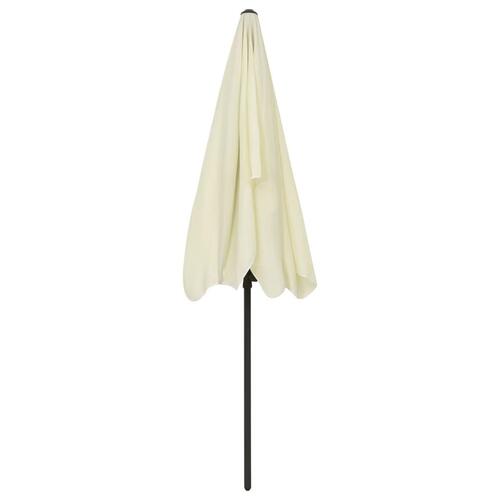 Strandparasol 200x125 cm sandgul