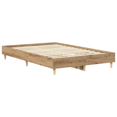 Sengestel uden madras 135x190 cm konstrueret træ kunsteg