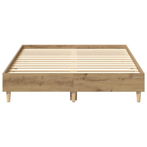 Sengestel uden madras 135x190 cm konstrueret træ kunsteg