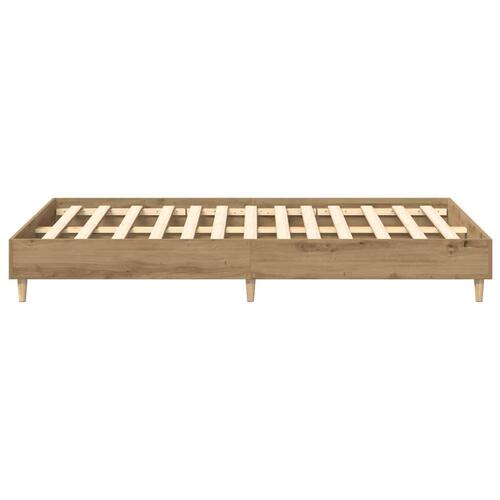 Sengestel uden madras 135x190 cm konstrueret træ kunsteg
