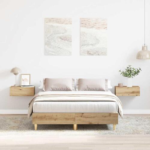 Sengestel uden madras 120x190 cm konstrueret træ kunsteg