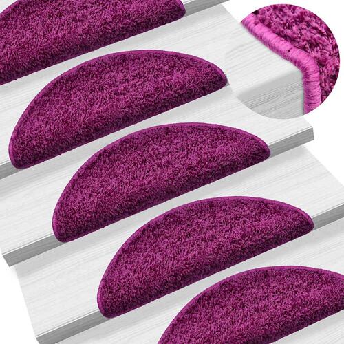 Trappemåtter 20 stk. 56x17x3 cm violet