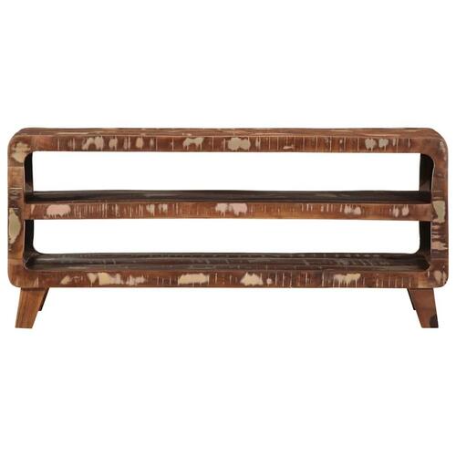 Tv-bord 105x46x32 cm massivt genbrugstræ