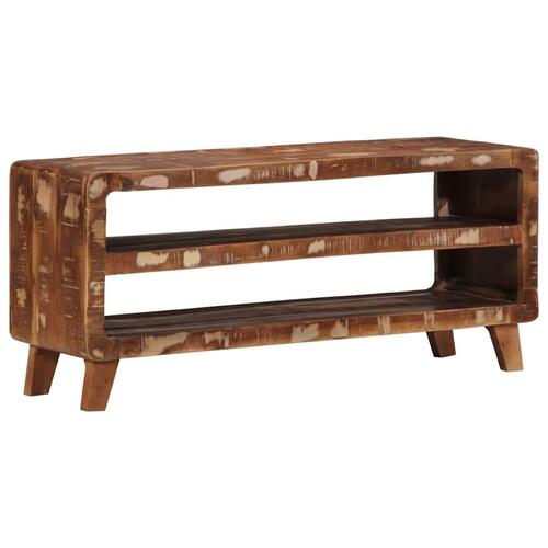Tv-bord 105x46x32 cm massivt genbrugstræ