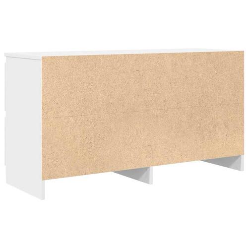 Tv-bord 100x35x54 cm konstrueret træ hvid