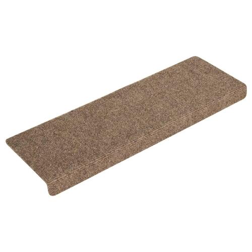 Trappemåtter 15 stk. tuftet 65x21x4 cm cremefarvet