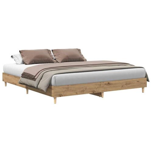 Sengestel uden madras 200x200 cm konstrueret træ kunsteg