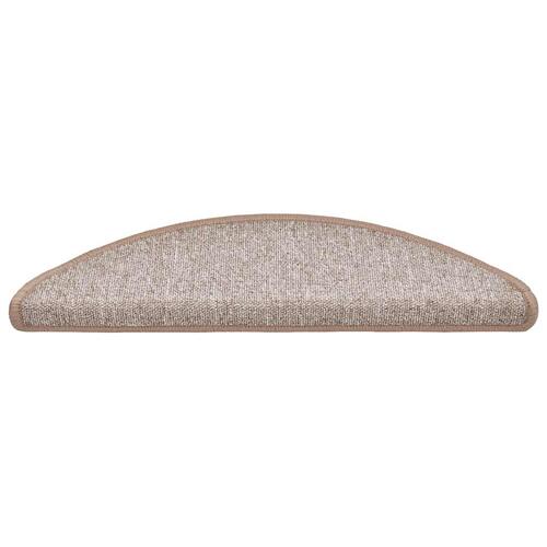 Trappemåtter 20 stk. 56x17x3 cm lysebrun