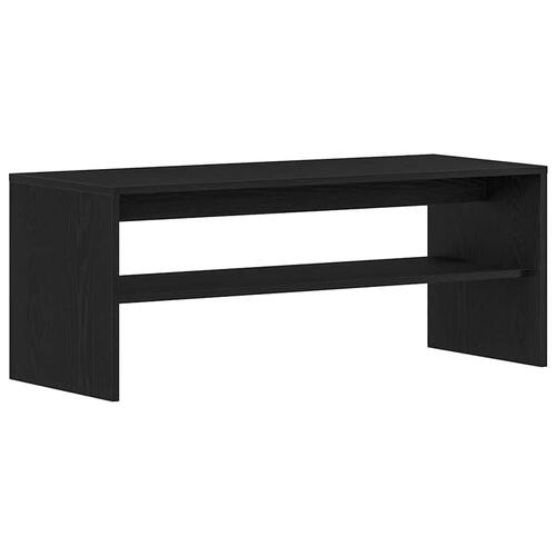 Tv-bord 100x40x40 cm konstrueret træ sort egetræsfarve