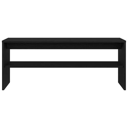 Tv-bord 100x40x40 cm konstrueret træ sort egetræsfarve