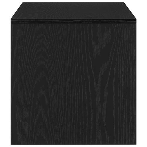 Tv-bord 100x40x40 cm konstrueret træ sort egetræsfarve