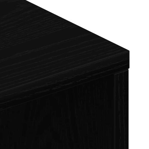 Tv-bord 100x40x40 cm konstrueret træ sort egetræsfarve