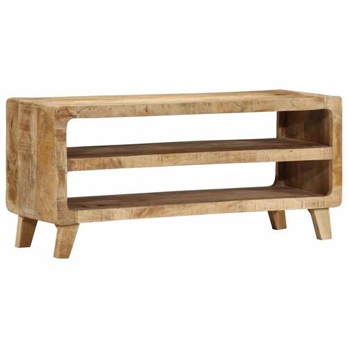 Tv-bord 105x46x32 cm massivt ru mangotræ