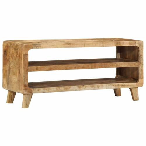 Tv-bord 105x46x32 cm massivt ru mangotræ