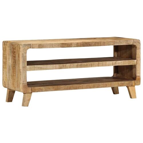 Tv-bord 105x46x32 cm massivt ru mangotræ