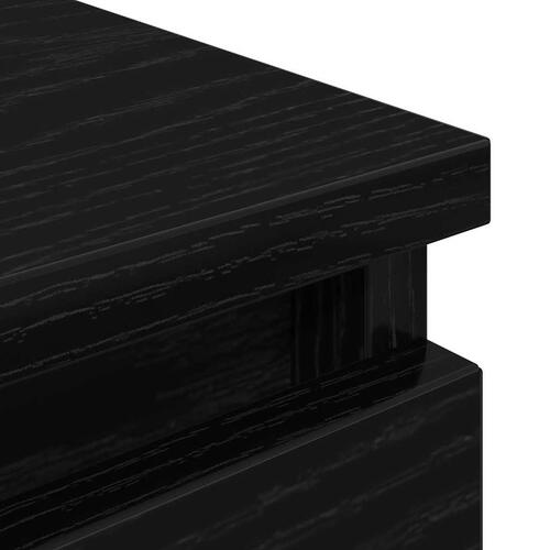 Tv-bord 100x35x54 cm konstrueret træ sort