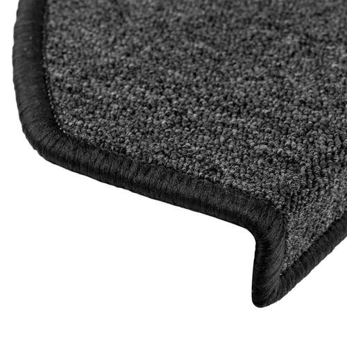 Trappemåtter 20 stk. 65x24x4 cm antracitgrå
