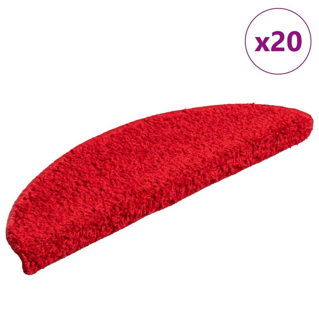 Trappemåtter 20 stk. 56x17x3 cm rød