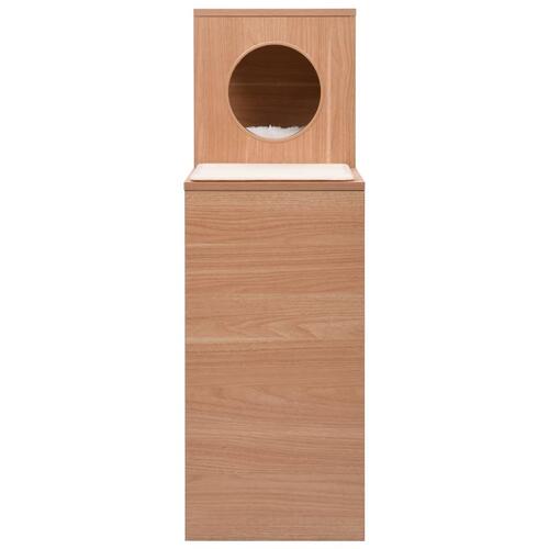 Kattehus med kradsemåtte sisal 100 cm