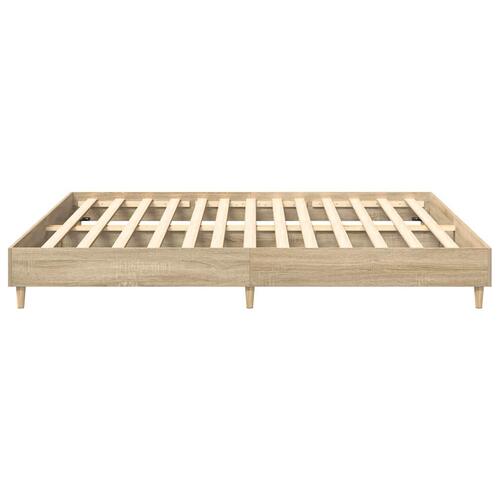 Sengestel uden madras 200x200 cm konstrueret træ sonoma-eg