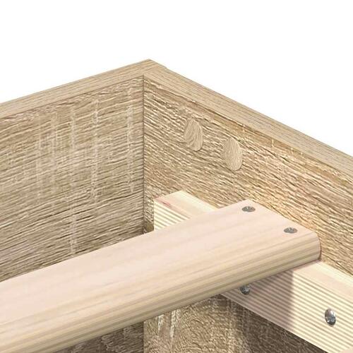 Sengestel uden madras 200x200 cm konstrueret træ sonoma-eg