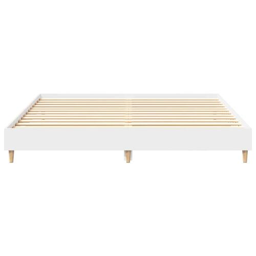 Sengestel uden madras 200x200 cm konstrueret træ hvid