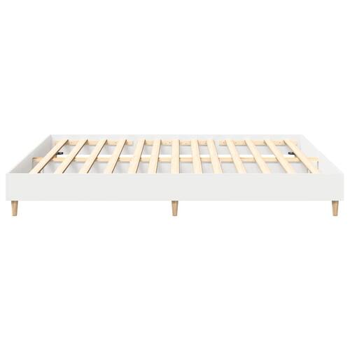 Sengestel uden madras 200x200 cm konstrueret træ hvid