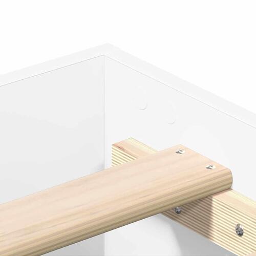 Sengestel uden madras 200x200 cm konstrueret træ hvid