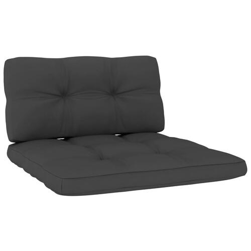 Pallehynder 2 stk. stof antracitgrå