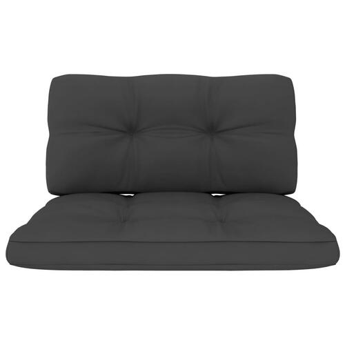 Pallehynder 2 stk. stof antracitgrå