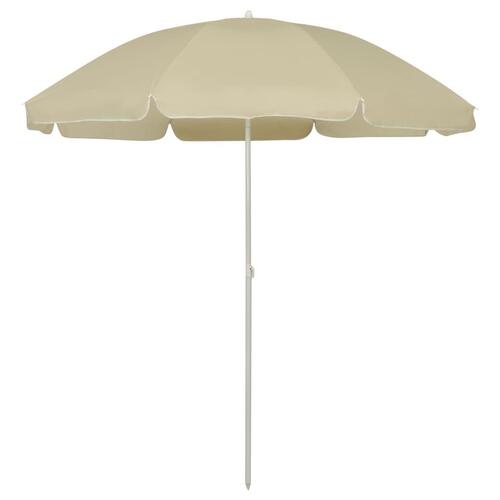 Strandparasol 240 cm sandgul