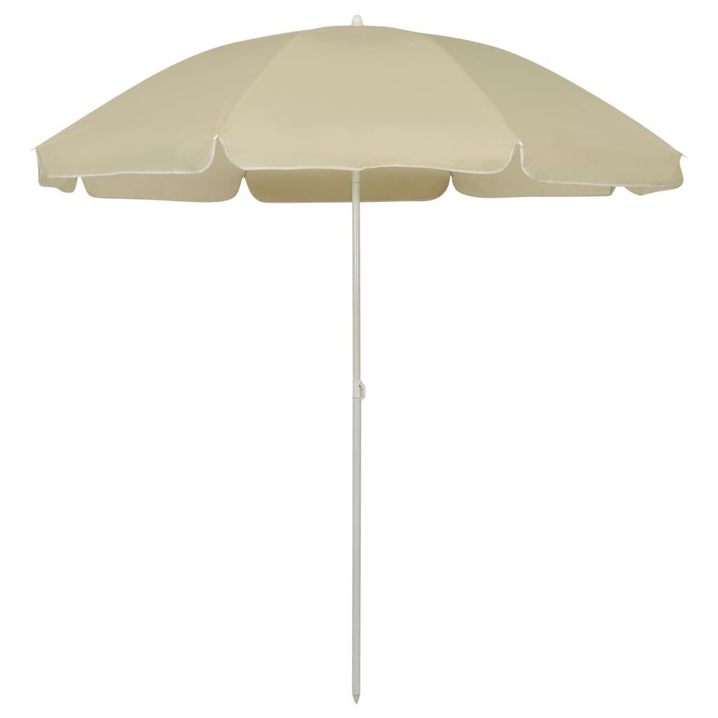 Strandparasol 240 cm sandgul
